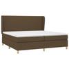 Maison Exclusive - Sommier à lattes de lit avec matelas Marron foncé 200x200 cm