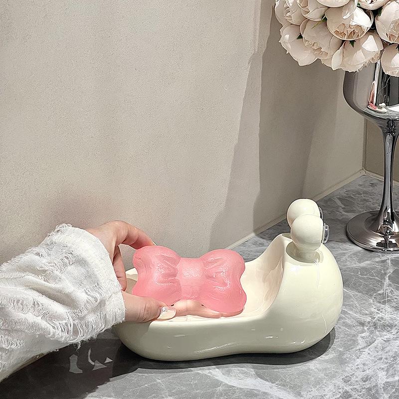 

Керамическая коробка для мыла, высококачественная модная коробка для сливного мыла, бытовая мыльница для ванной комнаты, бытовое мыло для туалета, кронштейн для мыла B