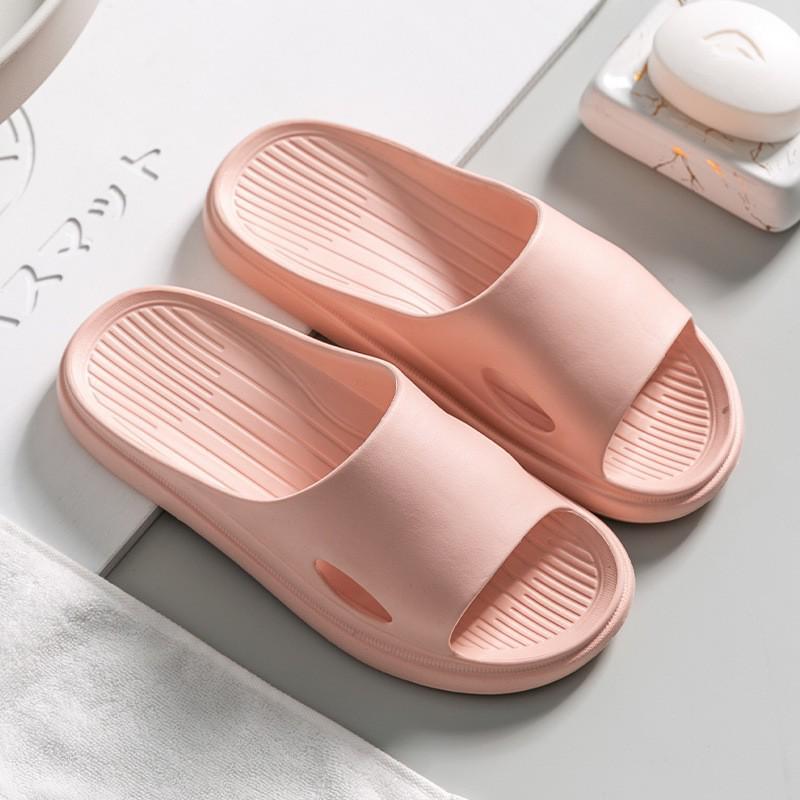 Unisex Summer Bathroom Slippers: Lightweight, Thick-Soled, Indoor Cool Shoes for Couples