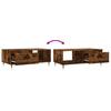 Coffee Table Smoked Oak 90x50x36.5 cm Particleboard