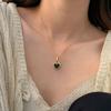 French Retro Double-Sided Sweetheart Pendant Necklace for Women