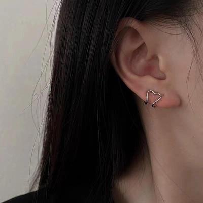 Mini Heart Clip Earrings For MenWomen No Piercing Street Party Earrings Jewelry Gifts