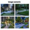 2Pcs Solar Pathway Outdoor Garden Waterproof Yard Lights Solar Powered Lights IP65 Lights