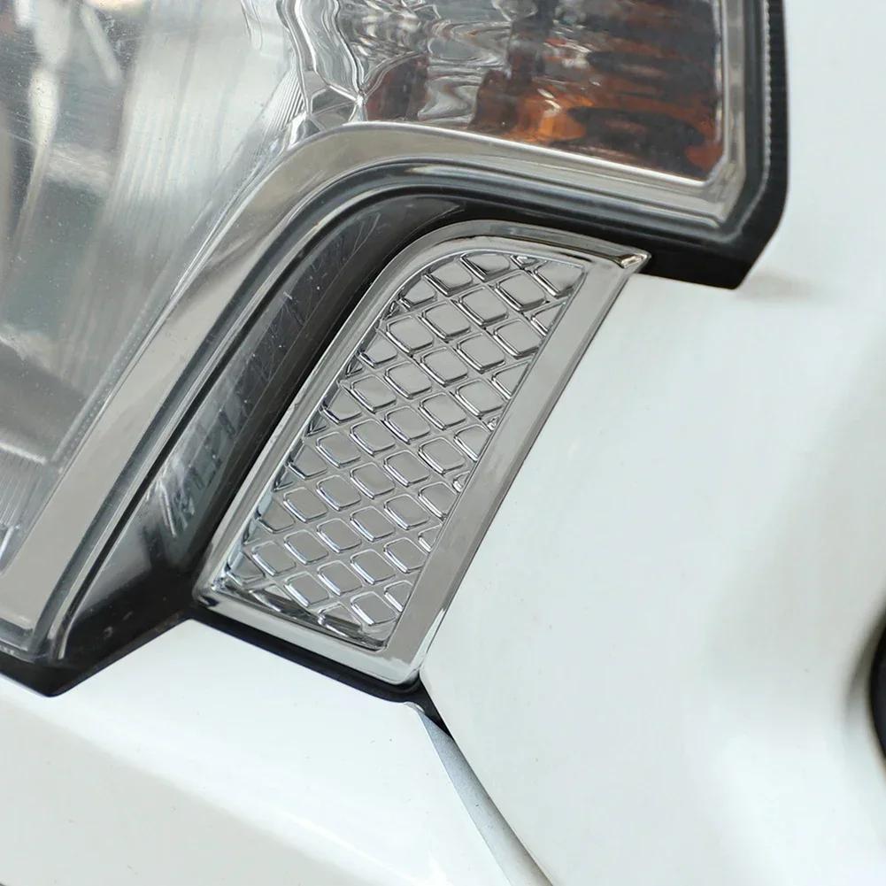 Perfect Match For The Car Car Chrome Headlight Eyelid Chrome Eyelid Cover Plastic Material Stable Characteristics