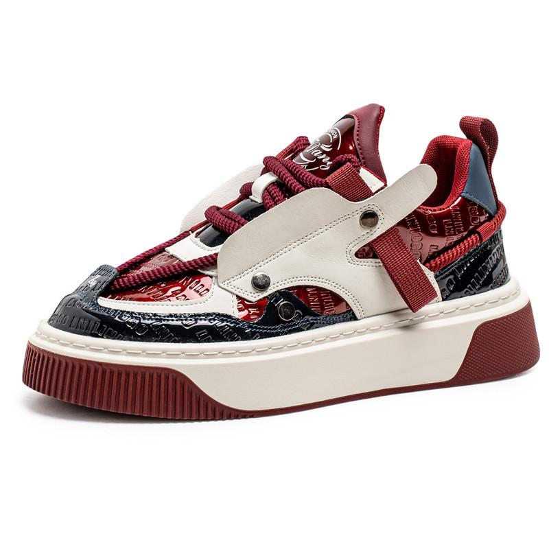 

Board shoes men s new spring and autumn contrasting colors casual sports bread summer low-top youth platform sports trendy shoes 44