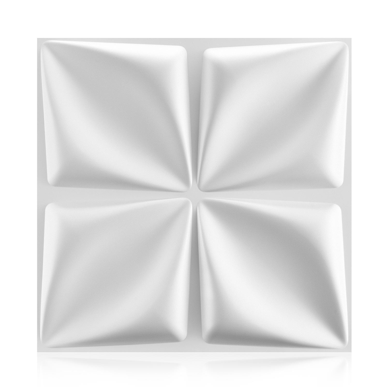 

3D Wall Panels, 30 Pack 11.8 x11.8 Geometric Design, Textured Tile Decorative & Paintable for Living Room Lobby Bedroom Hotel