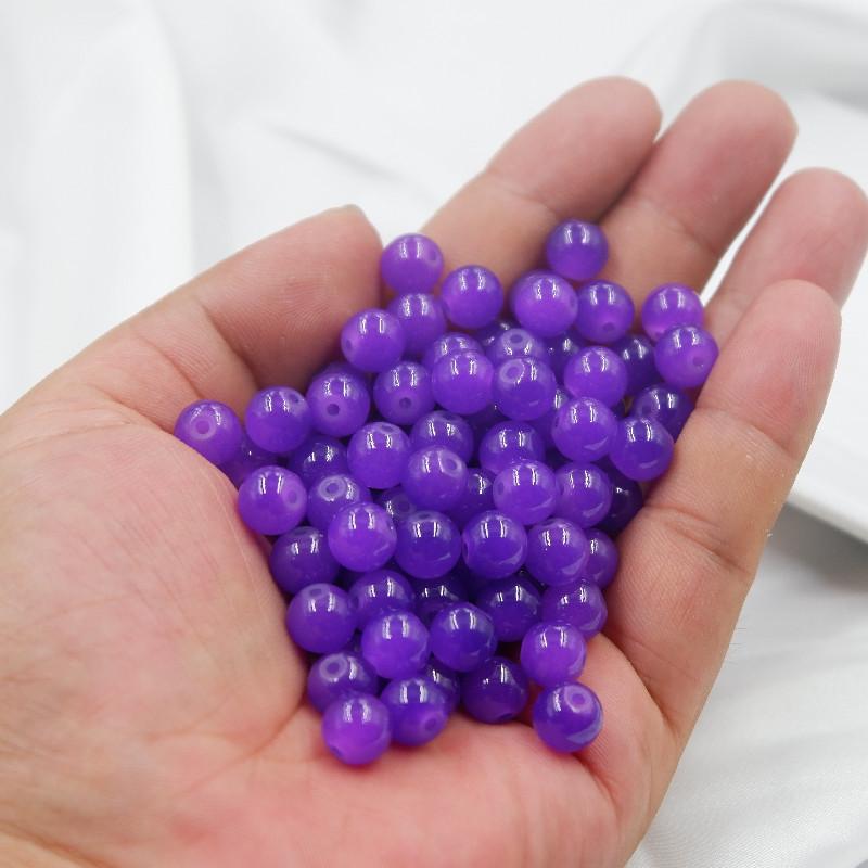 

Бусины из стекла и хрусталя 8 мм, имитирующие нефрит, для изготовления украшений своими руками: Круглые свободные бусины для браслетов, ожерелий и декоративных разделителей. 8mm Bead фиолетовый