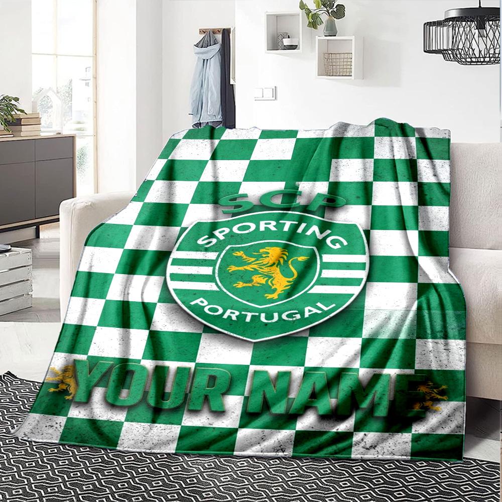 Name Custom Sporting CP Print Flannel Blanket High Quality Warm Comfortable Cover for All Seasons Perfect for Gifts Home Decor