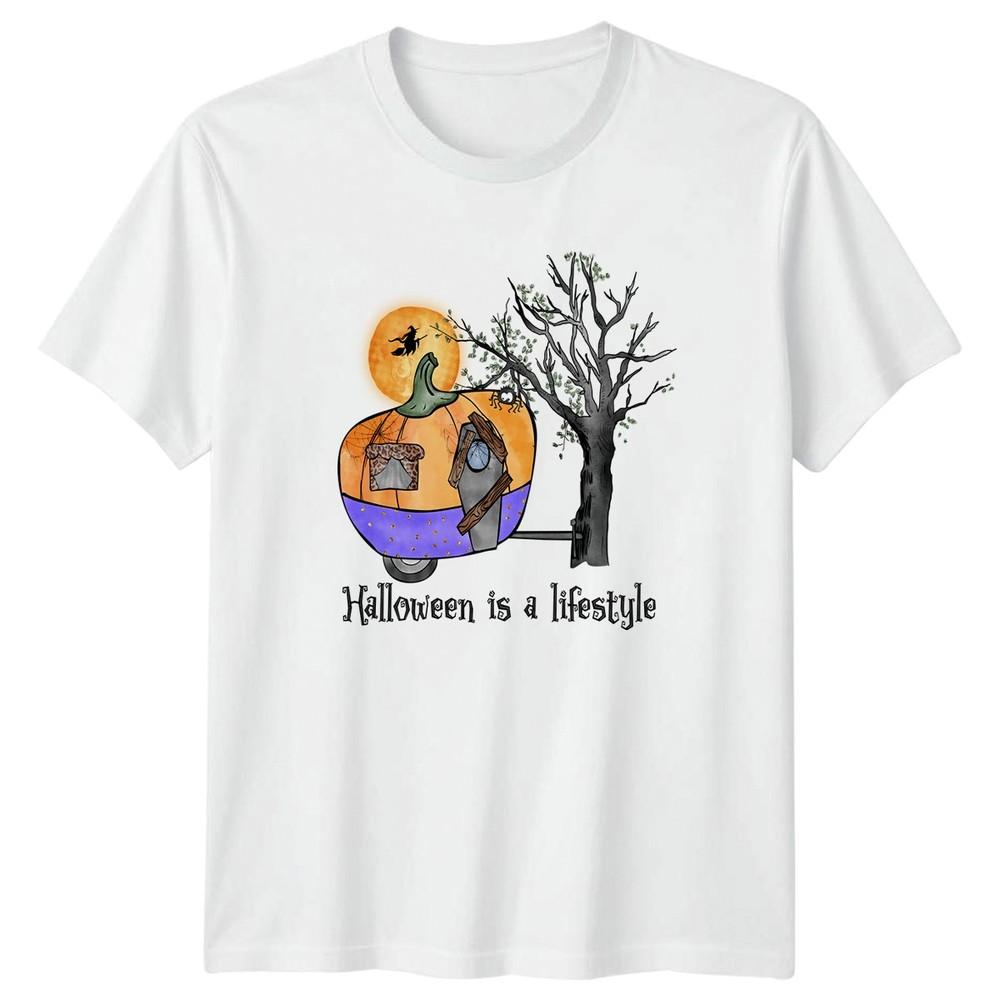 Halloween Is A Lifestyle TShirt Camping Halloween Gift For Him And Her S