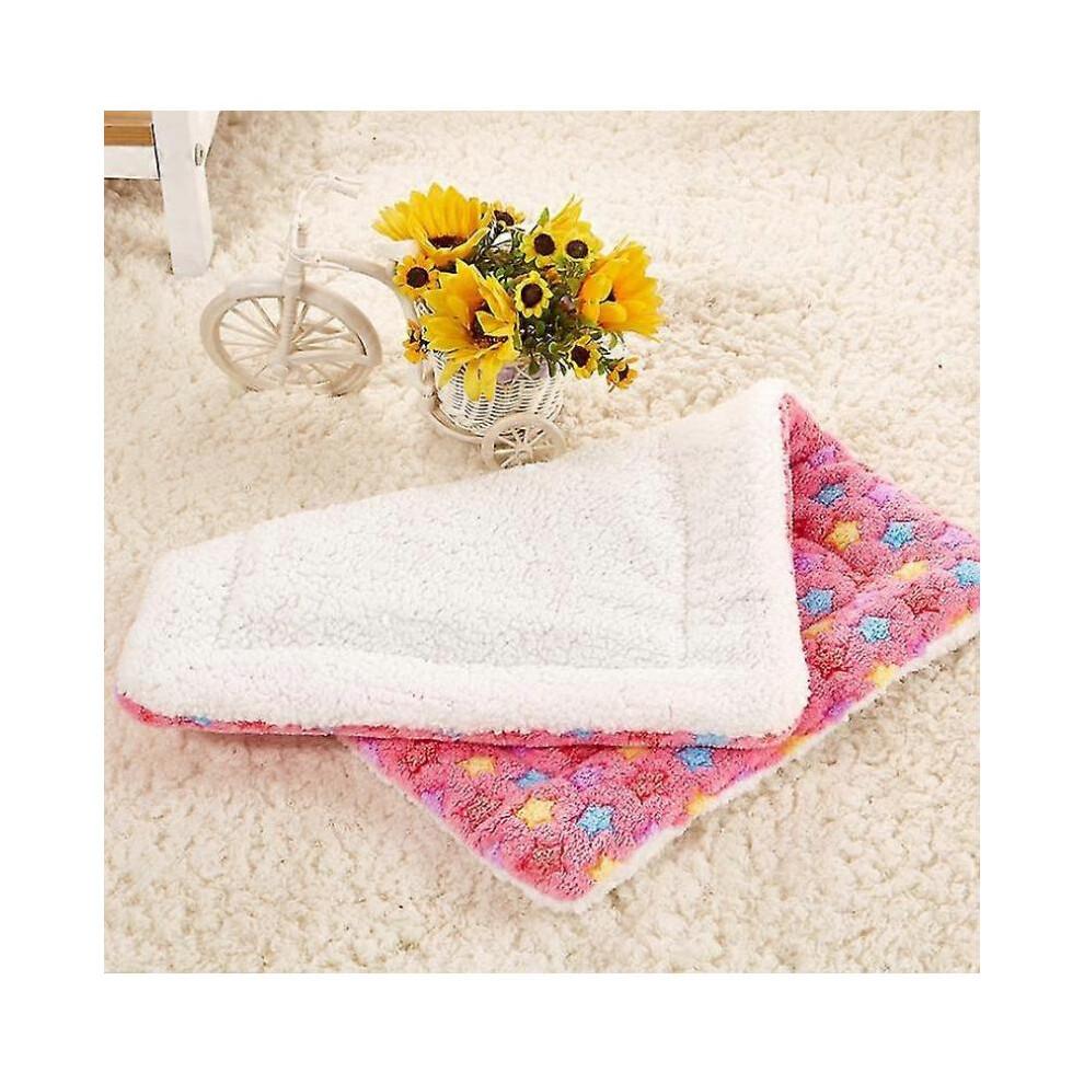 (S, Blue) Dog Bed Kitten Pet Mat Mattress Dog Cage Pillow Washable Pet Mattress