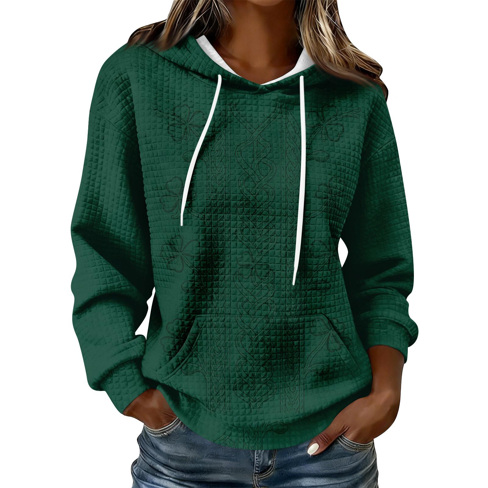 

Женская ул.. Свитер на День Святого Патрика Милый Забавный Свитер на День Святого Патрика Весенний Свитер с Длинным Рукавом Вязаный Свитер XL