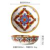 Hand Drawn Ceramics Dining Plate Western Style Steak Plates Fruit Bowl Soup Plate Sushi Plates Salad Bowl Dessert Bowls Dish