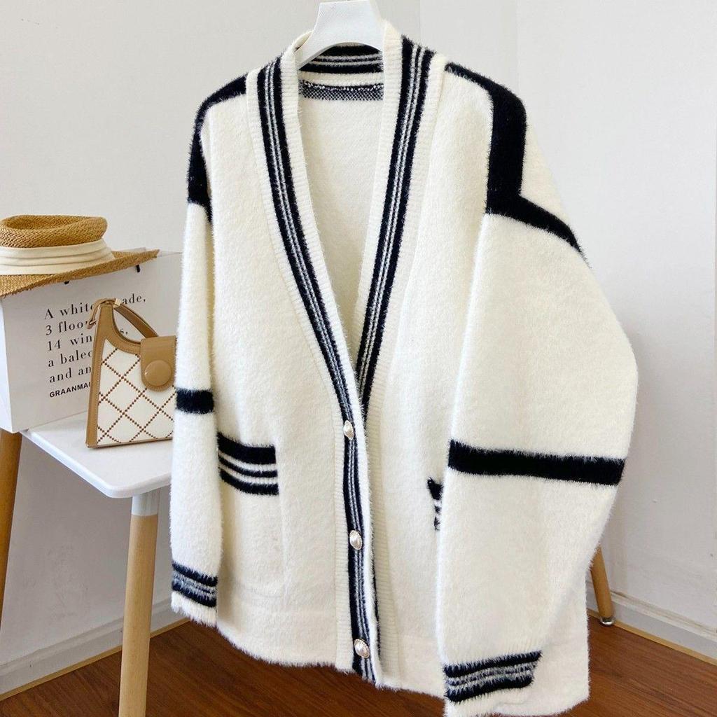 Little Fragrance Korean Style Double-Sided Fleece Winter Cardigan Jacket A151 – Fashionable and Versatile