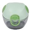 Manual Garlic Chopper, Non-Slip, Easy to Clean, Safe, Durable, Sharp, Small, Perfect for Salads (Green)