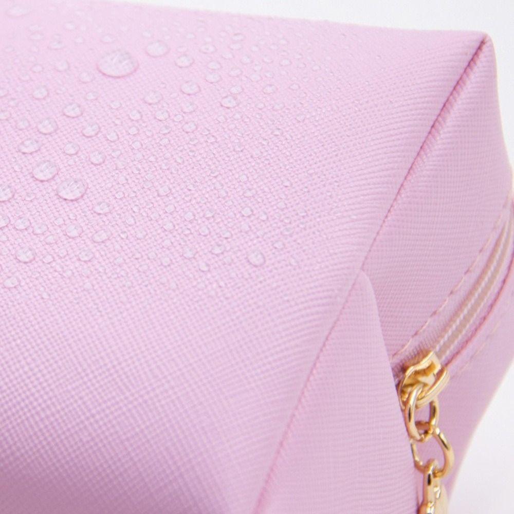 New PU Leather Makeup Bag Large Capacity Zipper Closure Toiletry Bag Waterproof Storage Bag for Women & Men
