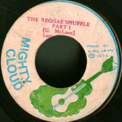 7inch Record LEON HYATT  The Reggae Shuffle Part 1 NONE Mighty Cloud 1974 Jamaica Reggae Ska  Dub Used