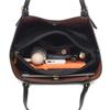 Leisure commuting totes bag for women new large-capacity purse and handbags classic versatile pu leather shoulder bag black sac