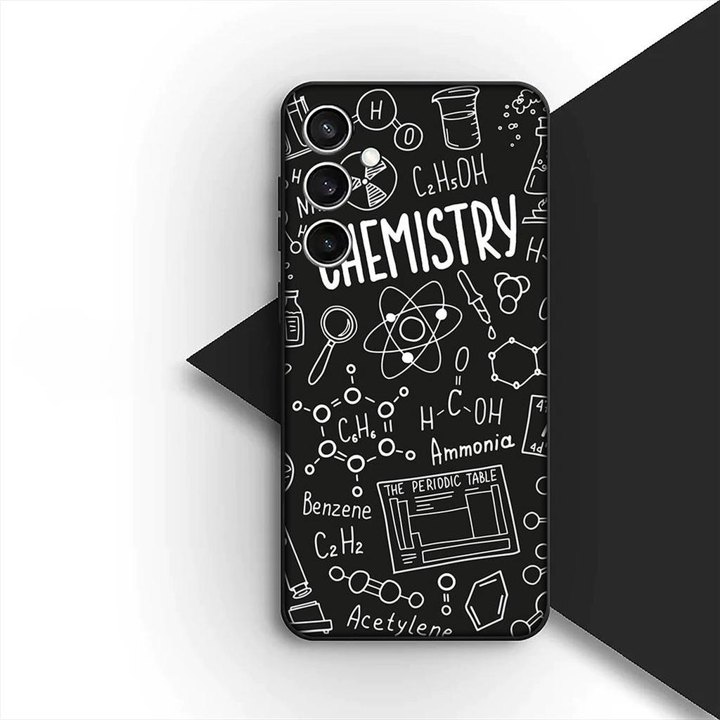 Chemical Maths Equation Formula Phone Case for Samsung Galaxy S24 S25 S23 FE Ultra Plus S7 Edge S25+ S23+ A56 5G Cover