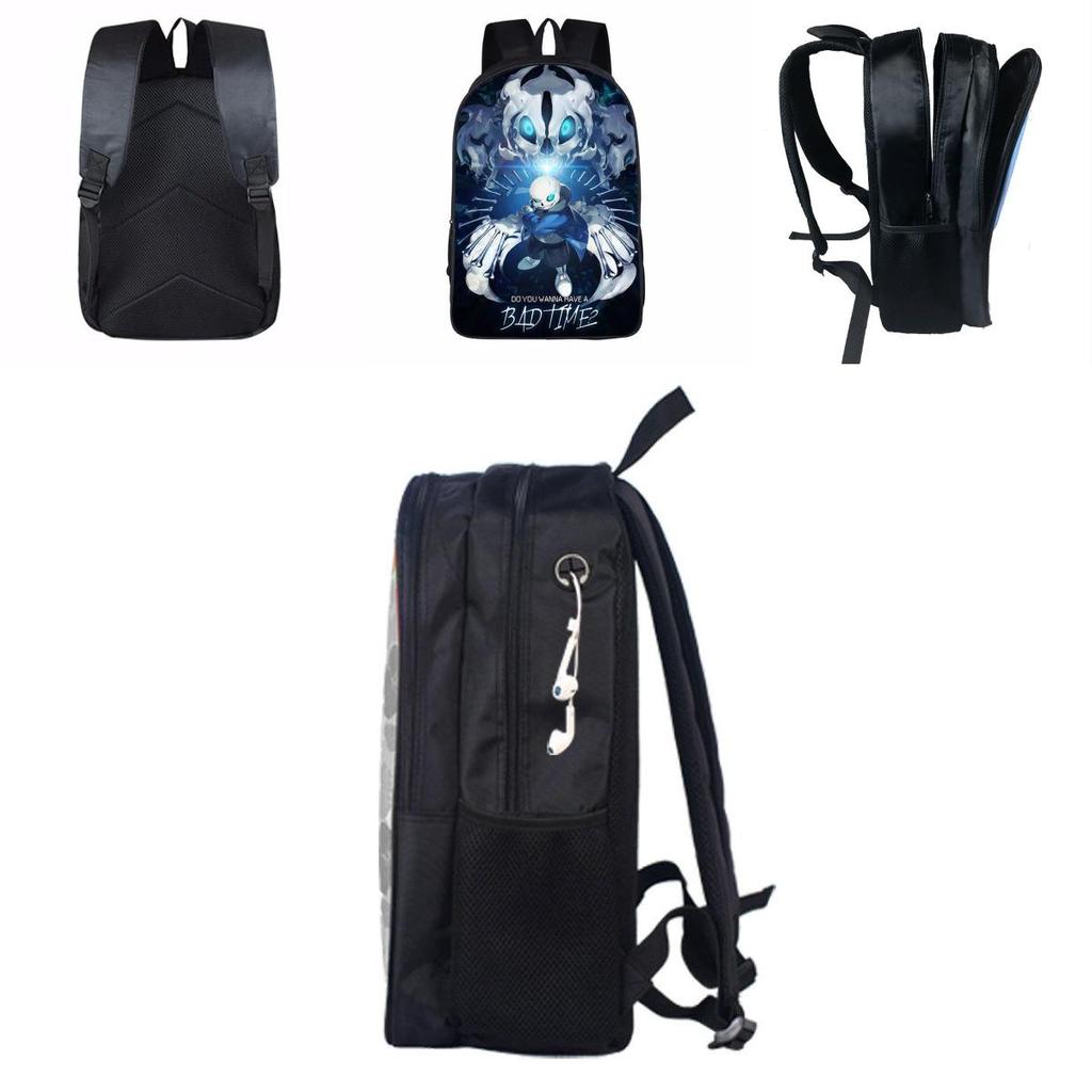 New Game Undertale Sans Papyrus Cartoon Softback Schoolbag With Spacious Interior And Zipper Closure