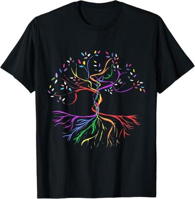 Camiseta Árbol de la Vida Arcoíris LGBT Orgullo Gay Genial Aliado