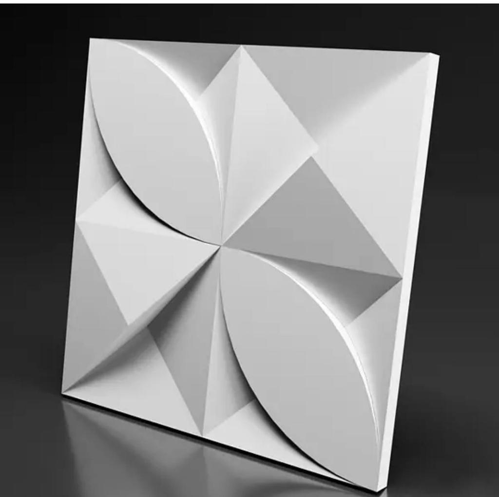 Plastic mold for the manufacture of 3d panel "Marshmalloy"(3D mold for decorative wall panels for gypsum and concrete) Wall decor.