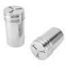 Saliera in Acciaio Inossidabile 304 con Fori Regolabili, Contenitore Dosatore per Spezie per Cucina, Barbecue, Campeggio 2 Pezzi