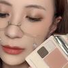 St. Xi Eight-Color Earth Tone Palette: Eyeshadow, Highlighter, Blush & Eyeliner - Non-Smudging, Low Saturation.