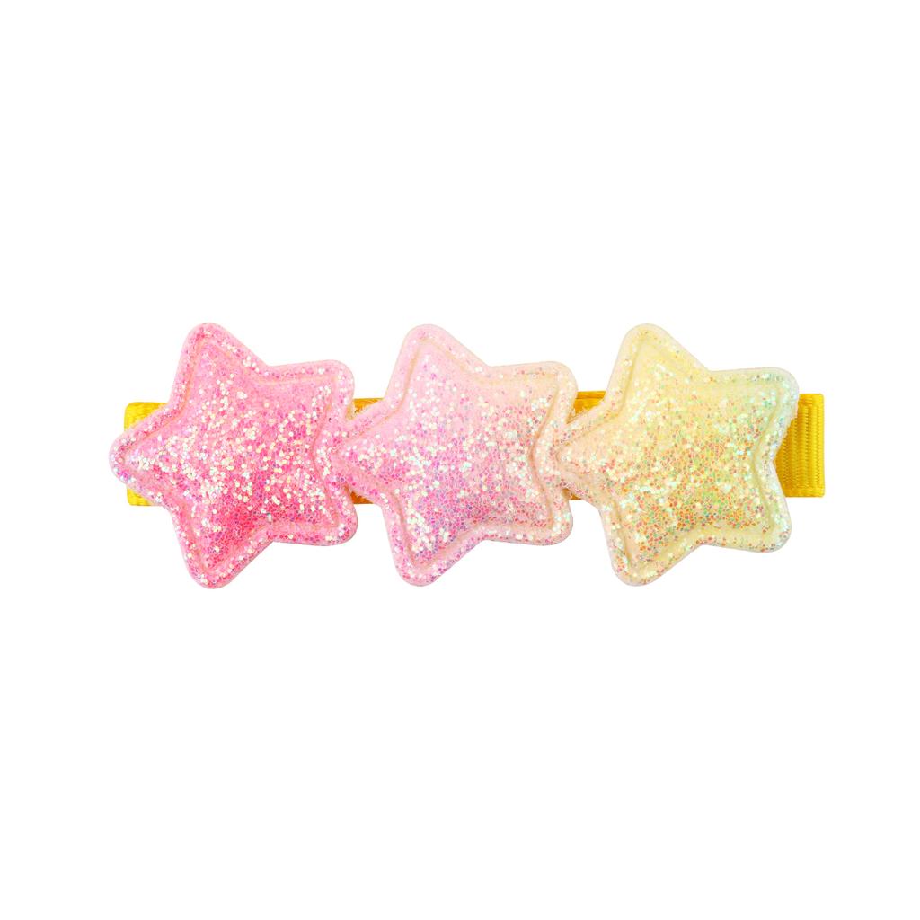 18 Stück Glitzernde Haarspangen für Mädchen Stern Herz Blume Pailletten Herzspangen Regenbogen Pferdeschwanz Haaraccessoires