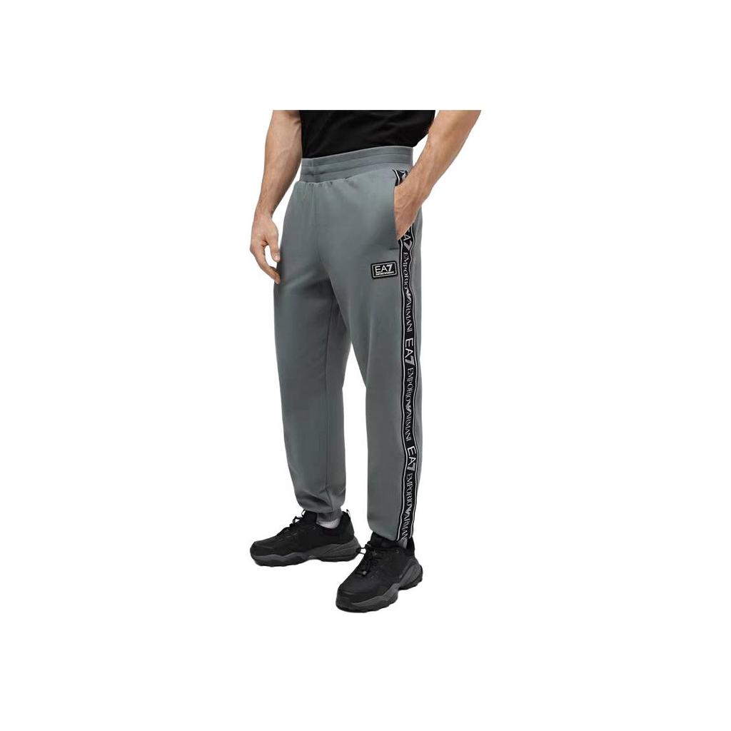 Emporio Armani EA7 Letter Logo Print Elastic Waist Casual Pants Men Bottoms Green 6RPP55-PJ07Z-1842