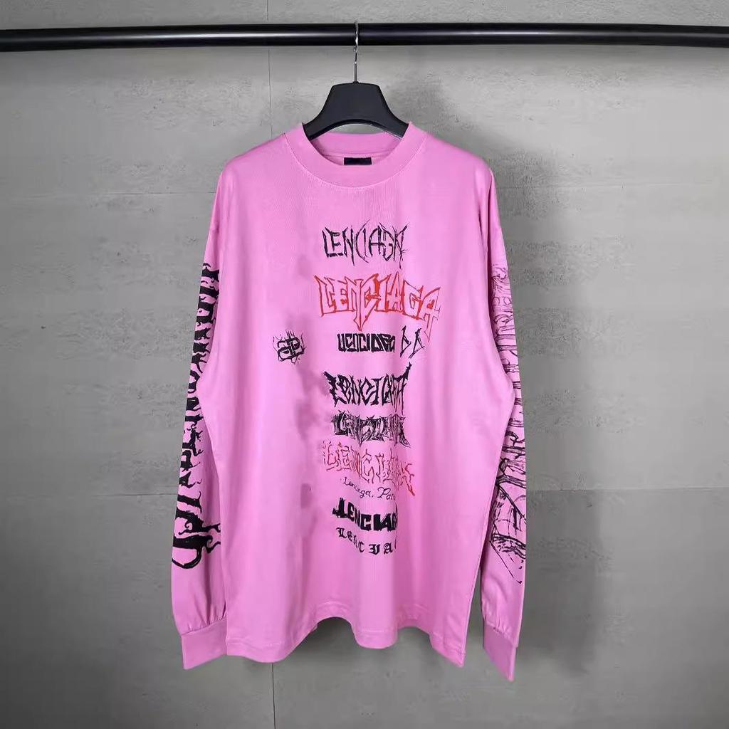 High Version Paris 2024 Dragon Year Sanskrit Logo Long-Sleeve T-Shirt