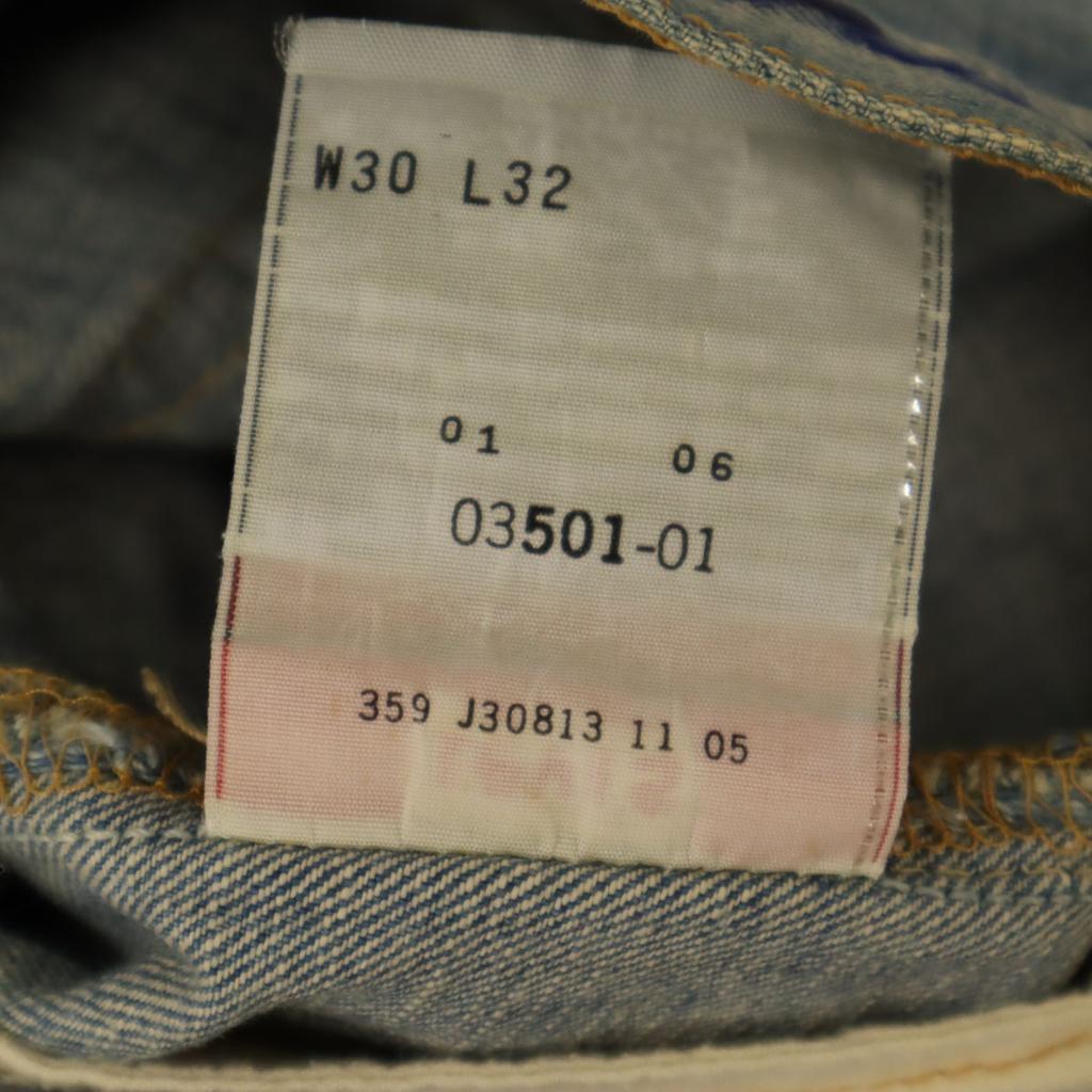 Levi's 501 Straight Denim Pants W30 Jeans Button Fly Men's Used