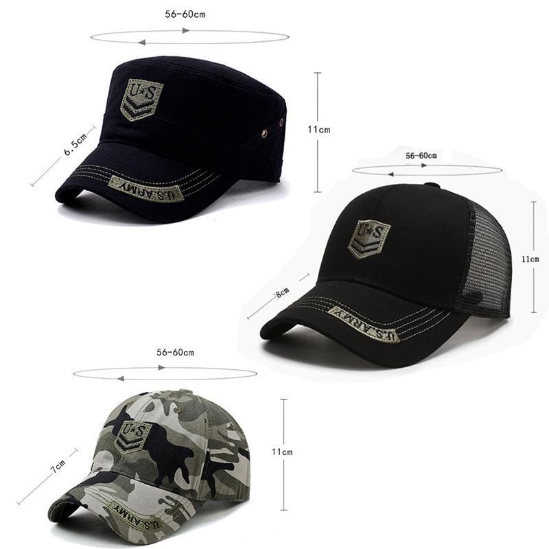 Men'S Sun Protection Sports Casual Tactical Hat Camouflage Hat Hiking Fishing Hat