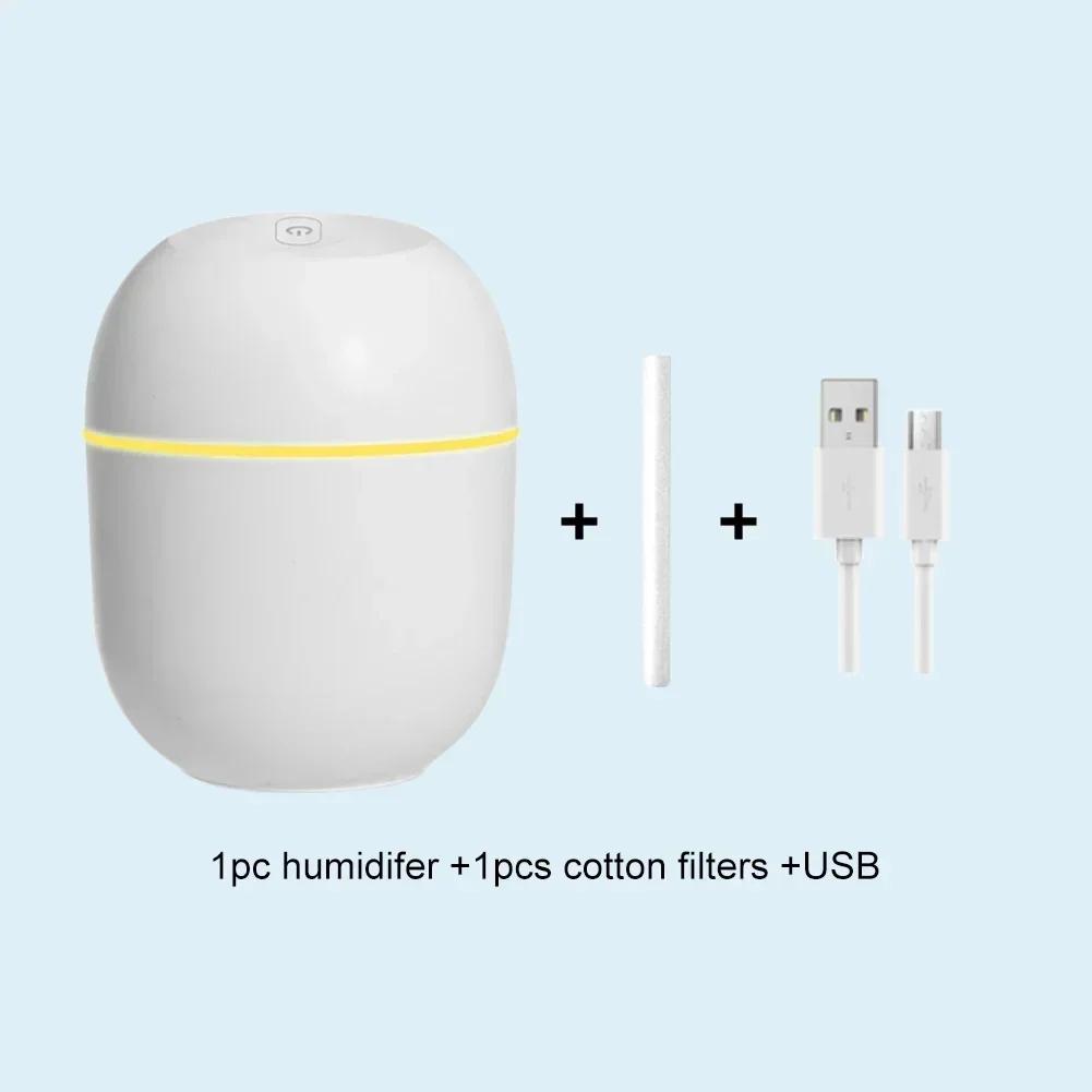 Portable Mini Humidifier USB Power with LED Ambient Light Car Home Humidifier Aromatherapy Oil Diffuser with 5V USB Output