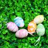 6Pcs/Set Hanging Decor Decorative Visual Effect Polystyrene Beautiful Easter Egg Hanging Widget for Party
