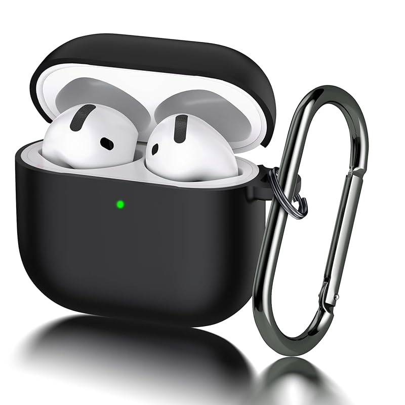 

Seltureone[New]For Airpods 4 cases Released in 2024 soft silicone material Full protective cover with key chain Loss prevention Shockproof anti-slip