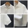 Men S V Neck Short Sleeve Knit Polo Shirt