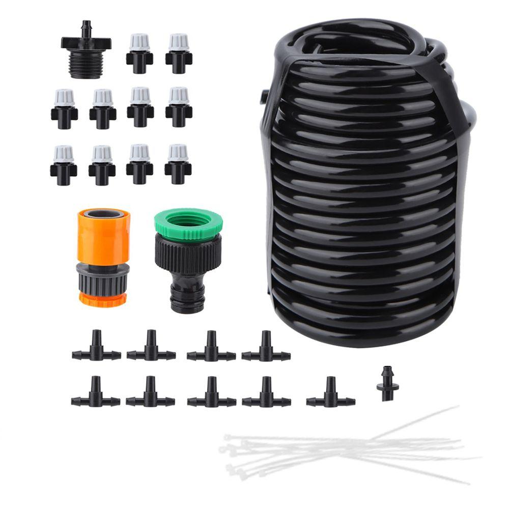 4/7 Mm Tubing Irrigation Set 10m Irrigation System Durable Atomizing Nozzle  Yard Watering 10m / 32.8ft