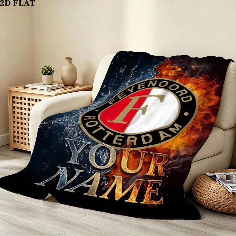 Custom Feyenoord Blanket, High quality Comfortable for All Seasons, Home Decor, Warmth and Comfort