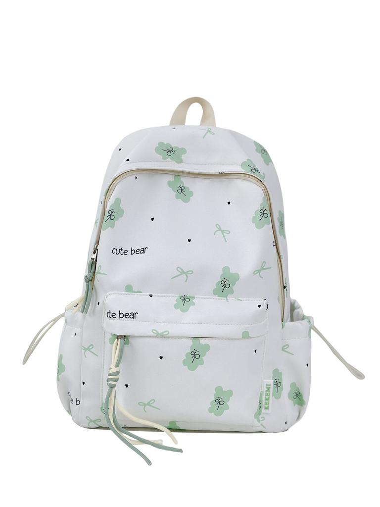 Schoolbag Japanese ins Girl Cute Bear Backpack High School Student Simple Travel Backpack Female School Bag Junior High School Student