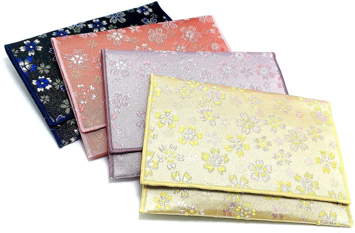 

Изделие из уруси, чехол и сумка для четок, парча сакура, синий