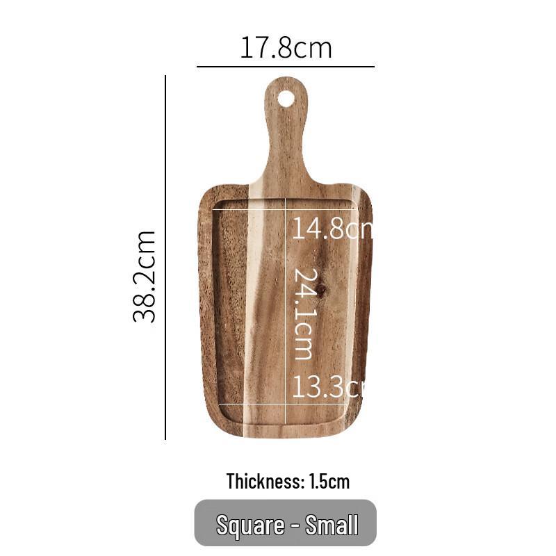 

Japanese Style Wooden Dinner Plates (Round & Square Shapes) Small