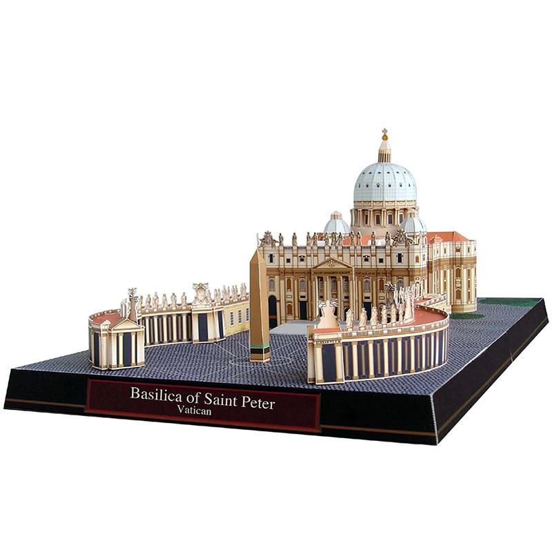 

Basilica Di San Pietro In Vatican 3D Paper Model House Papercraft DIY Art Origami Building Teen Adult Handmade Craft Toys QD-168