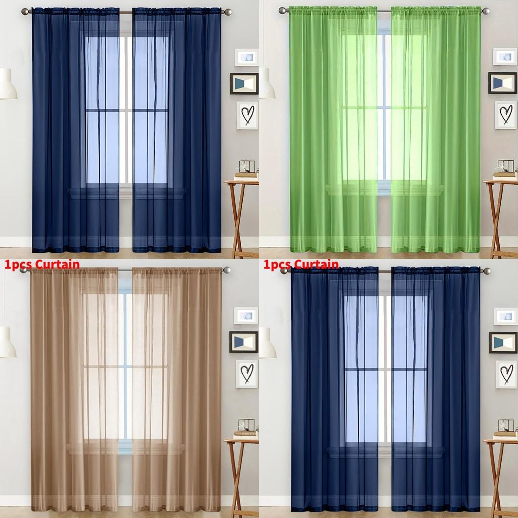 Polyester Semiblackout Window Drapery For Office And Bedroom