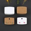 Retro Kraft Paper Earring Display Cards for Jewelry Packaging