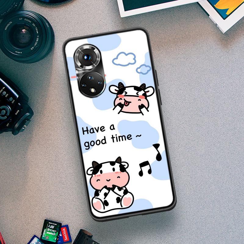 New Cute cow print Phone Case For Huawei P Smart 2021 Y5 Y6 Y7 Y9 Honor 50 20 Pro 10 10I 9 9X Y9S 8 8A 8X 8S 7S Cover