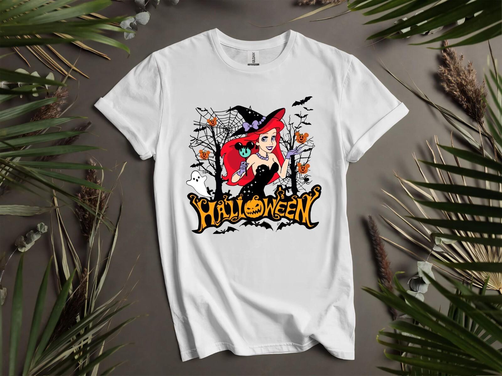 Ariel Princess Halloween T-shirt T shirt Men Women Unisex Tshirt K977 M