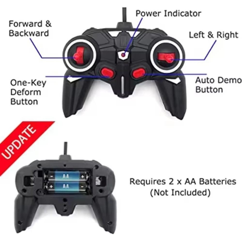 One-key Deformation Transformable Robot Car 2-in-1 Car Model New Deformation Car Gift