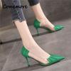 Transparent High-heeled Shoes for Women Spring Autumn Women's Stiletto Heel Pumps 2024 New Thin High Heels Pointed Shoe