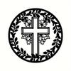 Charming Easter Cross Wreath Sign - Front Door Easter Decor. Delightful Outdoor Easter Wreath and Ornament Pendant