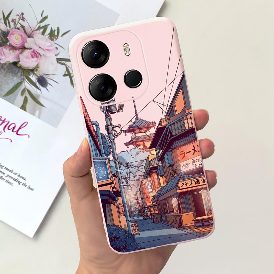 For Tecno Spark GO 2023 Case Stylish Fashion Soft Silicone TPU Housing Capa For Tecno Pop 7 Pro Pop7 Coque Pop7 BF6 BF7 Bumper